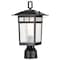 Nuvo Cove Neck Outdoor Small Post Lantern 1 Light Textured Black Finish 60/5956 - alternate 1